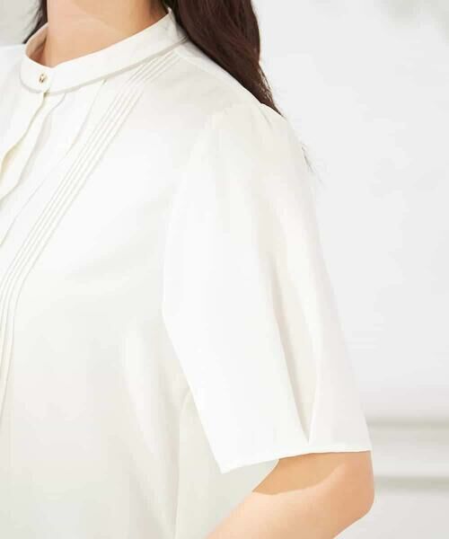 a.v.v / アー・ヴェ・ヴェ シャツ・ブラウス | 【洗える】配色ピンタックブラウス | 詳細17