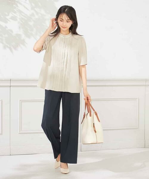 a.v.v / アー・ヴェ・ヴェ シャツ・ブラウス | 【洗える】配色ピンタックブラウス | 詳細2