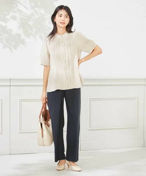 a.v.v / アー・ヴェ・ヴェ シャツ・ブラウス | 【洗える】配色ピンタックブラウス | 詳細3