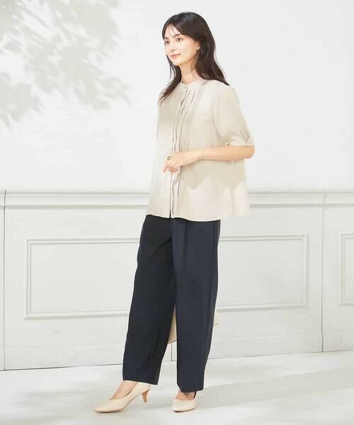 a.v.v / アー・ヴェ・ヴェ シャツ・ブラウス | 【洗える】配色ピンタックブラウス | 詳細4