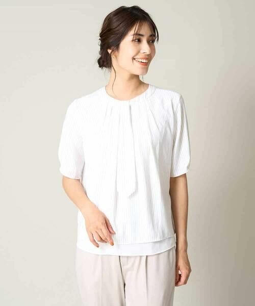 a.v.v / アー・ヴェ・ヴェ シャツ・ブラウス | ボウタイ2wayメタルチャーム付きブラウス | 詳細18