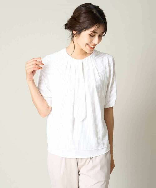 a.v.v / アー・ヴェ・ヴェ シャツ・ブラウス | ボウタイ2wayメタルチャーム付きブラウス | 詳細19