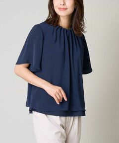a.v.v / アー・ヴェ・ヴェ シャツ・ブラウス | タックネックフレアブラウス