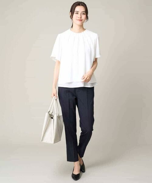 a.v.v / アー・ヴェ・ヴェ シャツ・ブラウス | タックネックフレアブラウス | 詳細11