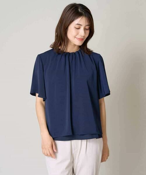 a.v.v / アー・ヴェ・ヴェ シャツ・ブラウス | タックネックフレアブラウス | 詳細13
