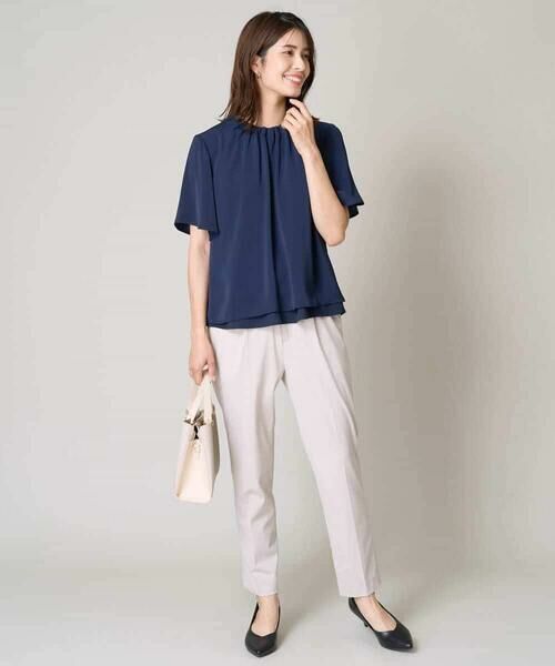 a.v.v / アー・ヴェ・ヴェ シャツ・ブラウス | タックネックフレアブラウス | 詳細5