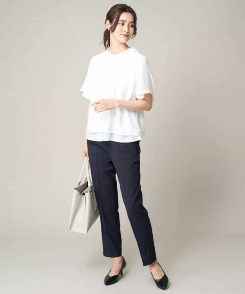 a.v.v / アー・ヴェ・ヴェ シャツ・ブラウス | タックネックフレアブラウス | 詳細9