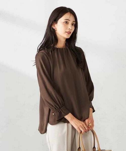 a.v.v / アー・ヴェ・ヴェ シャツ・ブラウス | 【マシンウォッシャブル】タックネックブラウス | 詳細10