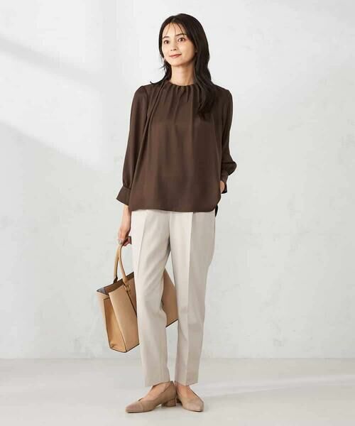 a.v.v / アー・ヴェ・ヴェ シャツ・ブラウス | 【マシンウォッシャブル】タックネックブラウス | 詳細11