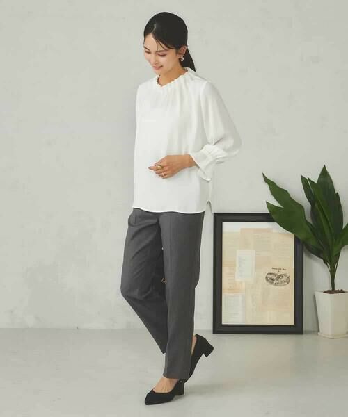 a.v.v / アー・ヴェ・ヴェ シャツ・ブラウス | 【マシンウォッシャブル】タックネックブラウス | 詳細18