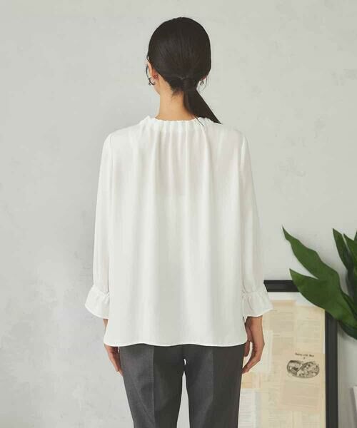 a.v.v / アー・ヴェ・ヴェ シャツ・ブラウス | 【マシンウォッシャブル】タックネックブラウス | 詳細22