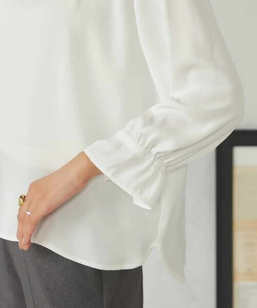 a.v.v / アー・ヴェ・ヴェ シャツ・ブラウス | 【マシンウォッシャブル】タックネックブラウス | 詳細24