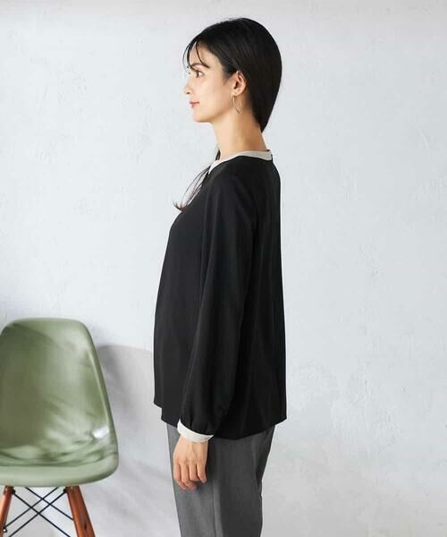 a.v.v / アー・ヴェ・ヴェ シャツ・ブラウス | 【洗える】バイカラーピンタックブラウス | 詳細16