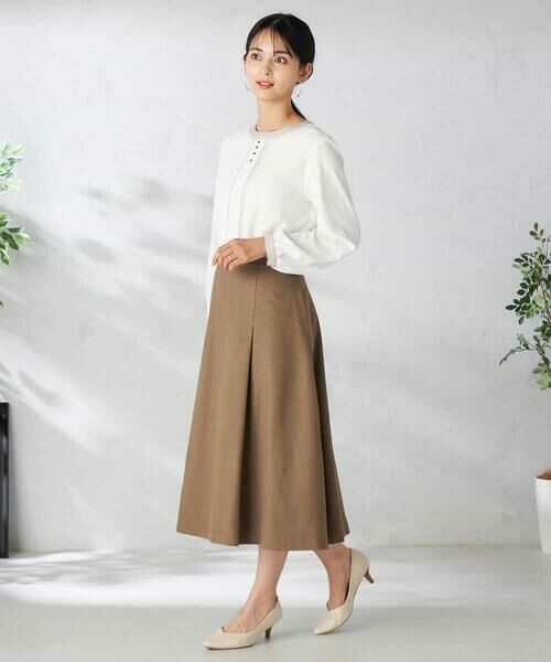 a.v.v / アー・ヴェ・ヴェ シャツ・ブラウス | 【洗える】バイカラーピンタックブラウス | 詳細5