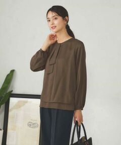 a.v.v / アー・ヴェ・ヴェ シャツ・ブラウス | 【マシンウォッシャブル】チャーム付きボウタイブラウス