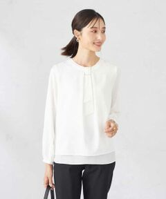 a.v.v / アー・ヴェ・ヴェ シャツ・ブラウス | 【マシンウォッシャブル】チャーム付きボウタイブラウス