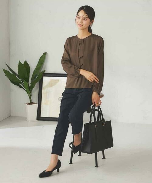 a.v.v / アー・ヴェ・ヴェ シャツ・ブラウス | 【マシンウォッシャブル】チャーム付きボウタイブラウス | 詳細16