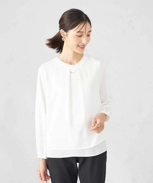 a.v.v / アー・ヴェ・ヴェ シャツ・ブラウス | 【マシンウォッシャブル】チャーム付きボウタイブラウス | 詳細22