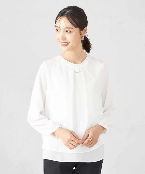 a.v.v / アー・ヴェ・ヴェ シャツ・ブラウス | 【マシンウォッシャブル】チャーム付きボウタイブラウス | 詳細23