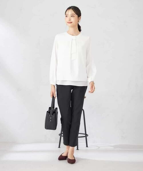 a.v.v / アー・ヴェ・ヴェ シャツ・ブラウス | 【マシンウォッシャブル】チャーム付きボウタイブラウス | 詳細27