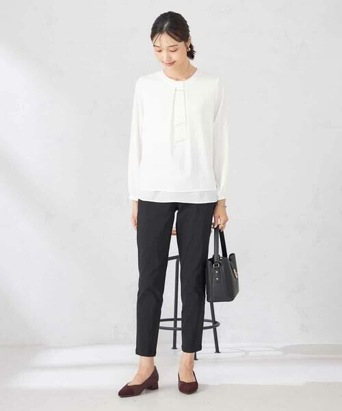 a.v.v / アー・ヴェ・ヴェ シャツ・ブラウス | 【マシンウォッシャブル】チャーム付きボウタイブラウス | 詳細28