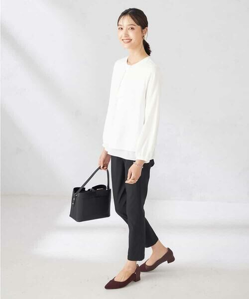 a.v.v / アー・ヴェ・ヴェ シャツ・ブラウス | 【マシンウォッシャブル】チャーム付きボウタイブラウス | 詳細30