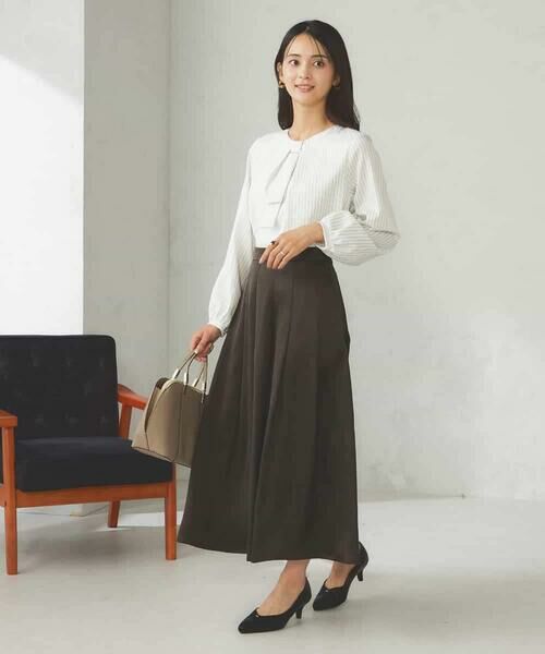 a.v.v / アー・ヴェ・ヴェ シャツ・ブラウス | 【マシンウォッシャブル】チャーム付きボウタイブラウス | 詳細4