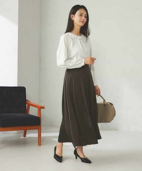 a.v.v / アー・ヴェ・ヴェ シャツ・ブラウス | 【マシンウォッシャブル】チャーム付きボウタイブラウス | 詳細5