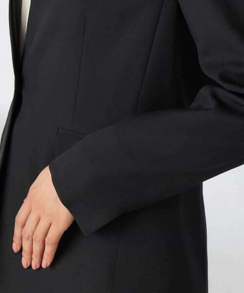 a.v.v / アー・ヴェ・ヴェ ノーカラージャケット | 【洗える/イージーケア/吸水速乾/ストレッチ】梳毛調Vネックジャケット | 詳細27