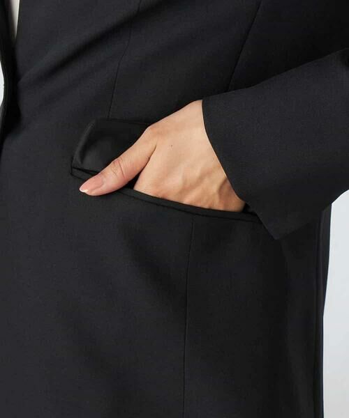 a.v.v / アー・ヴェ・ヴェ ノーカラージャケット | 【洗える/イージーケア/吸水速乾/ストレッチ】梳毛調Vネックジャケット | 詳細29