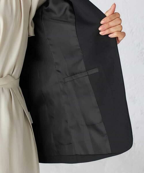 a.v.v / アー・ヴェ・ヴェ ノーカラージャケット | 【洗える/イージーケア/吸水速乾/ストレッチ】梳毛調Vネックジャケット | 詳細30