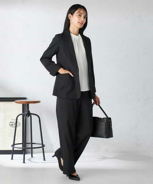 a.v.v / アー・ヴェ・ヴェ テーラードジャケット | 【洗える/イージーケア/吸水速乾/ストレッチ】梳毛調テーラードジャケット | 詳細11