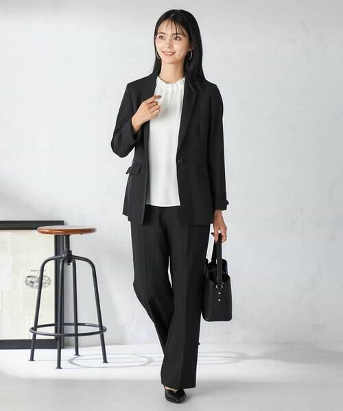 a.v.v / アー・ヴェ・ヴェ テーラードジャケット | 【洗える/イージーケア/吸水速乾/ストレッチ】梳毛調テーラードジャケット | 詳細12