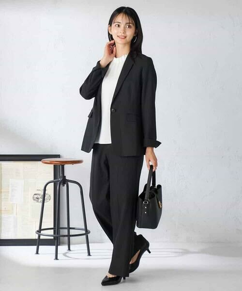 a.v.v / アー・ヴェ・ヴェ テーラードジャケット | 【洗える/イージーケア/吸水速乾/ストレッチ】梳毛調テーラードジャケット | 詳細13