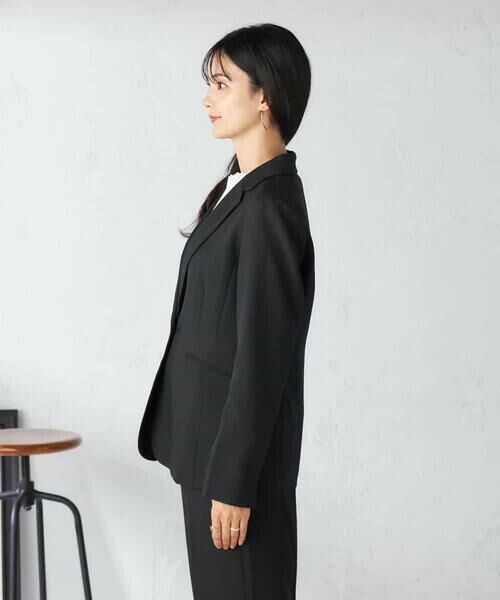 a.v.v / アー・ヴェ・ヴェ テーラードジャケット | 【洗える/イージーケア/吸水速乾/ストレッチ】梳毛調テーラードジャケット | 詳細17