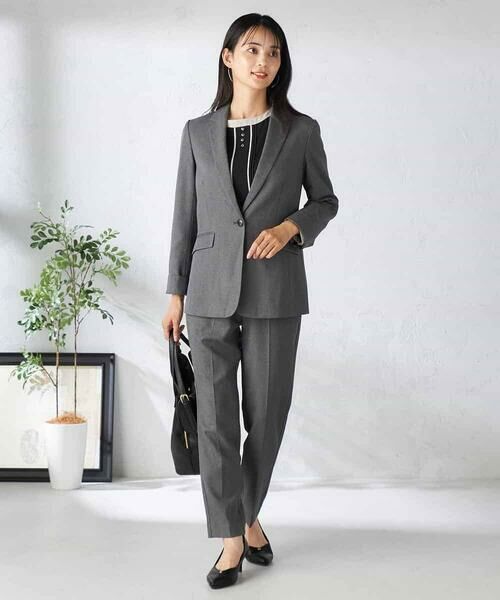 a.v.v / アー・ヴェ・ヴェ テーラードジャケット | 【洗える/イージーケア/吸水速乾/ストレッチ】梳毛調テーラードジャケット | 詳細6