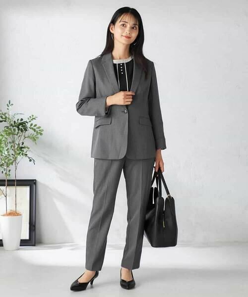 a.v.v / アー・ヴェ・ヴェ テーラードジャケット | 【洗える/イージーケア/吸水速乾/ストレッチ】梳毛調テーラードジャケット | 詳細7