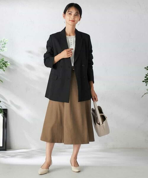 a.v.v / アー・ヴェ・ヴェ テーラードジャケット | 【洗える/イージーケア/吸水速乾/ストレッチ】梳毛調ダブルブレストジャケット | 詳細17