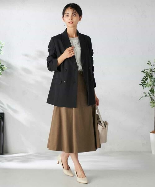 a.v.v / アー・ヴェ・ヴェ テーラードジャケット | 【洗える/イージーケア/吸水速乾/ストレッチ】梳毛調ダブルブレストジャケット | 詳細18