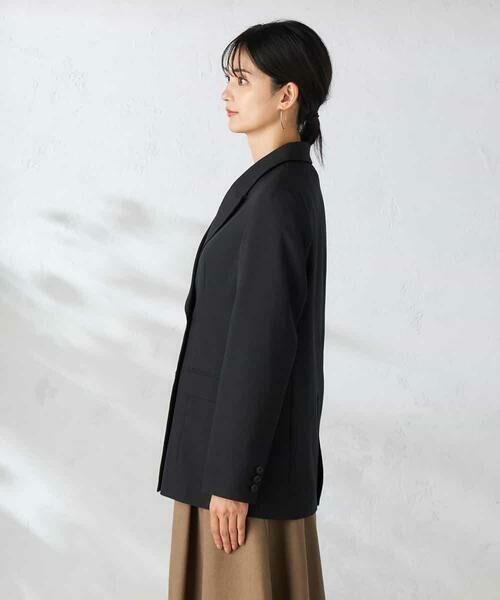 a.v.v / アー・ヴェ・ヴェ テーラードジャケット | 【洗える/イージーケア/吸水速乾/ストレッチ】梳毛調ダブルブレストジャケット | 詳細20
