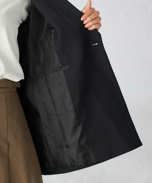 a.v.v / アー・ヴェ・ヴェ テーラードジャケット | 【洗える/イージーケア/吸水速乾/ストレッチ】梳毛調ダブルブレストジャケット | 詳細26