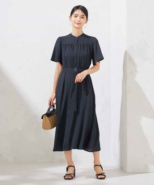 a.v.v / アー・ヴェ・ヴェ ロング・マキシ丈ワンピース | 【洗える】ベルト付切り替えワンピース | 詳細1