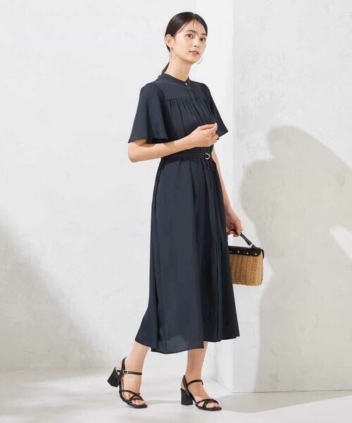 a.v.v / アー・ヴェ・ヴェ ロング・マキシ丈ワンピース | 【洗える】ベルト付切り替えワンピース | 詳細2