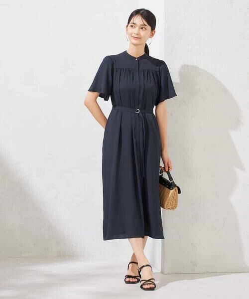 a.v.v / アー・ヴェ・ヴェ ロング・マキシ丈ワンピース | 【洗える】ベルト付切り替えワンピース | 詳細3