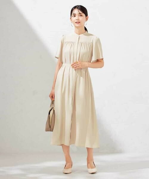 a.v.v / アー・ヴェ・ヴェ ロング・マキシ丈ワンピース | 【洗える】ベルト付切り替えワンピース | 詳細4
