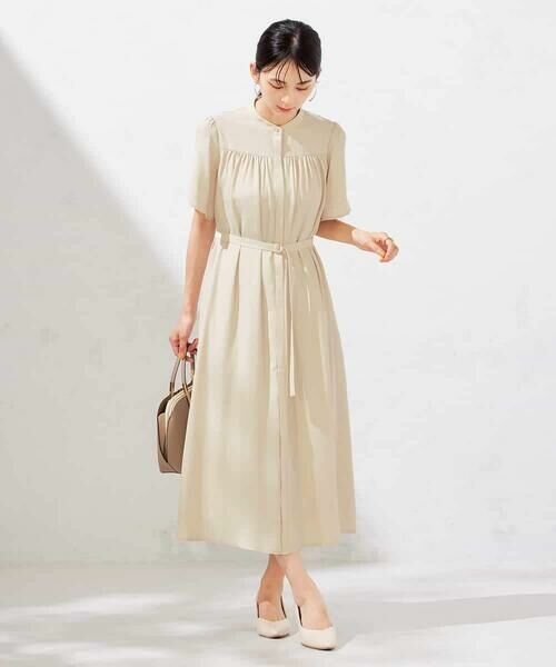 a.v.v / アー・ヴェ・ヴェ ロング・マキシ丈ワンピース | 【洗える】ベルト付切り替えワンピース | 詳細6