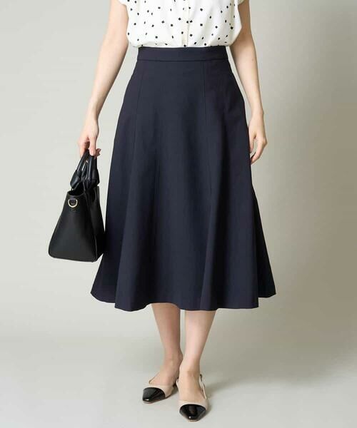 a.v.v / アー・ヴェ・ヴェ ロング・マキシ丈スカート | 【洗える/UVカット/接触冷感】オックスストレッチフレアスカート【Reflax】 | 詳細1
