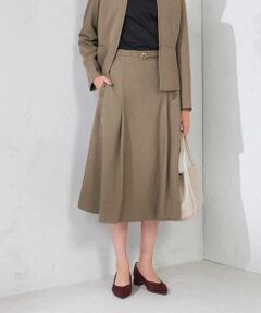 a.v.v / アー・ヴェ・ヴェ ロング・マキシ丈スカート | 【洗える/イージーケア/吸水速乾/ストレッチ】梳毛調フレアスカート