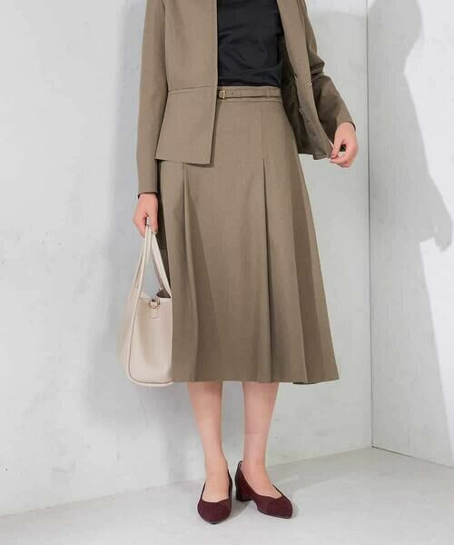 a.v.v / アー・ヴェ・ヴェ ロング・マキシ丈スカート | 【洗える/イージーケア/吸水速乾/ストレッチ】梳毛調フレアスカート | 詳細1