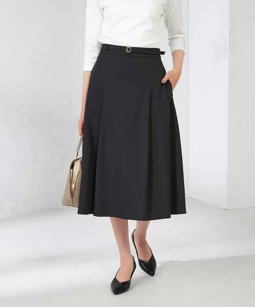 a.v.v / アー・ヴェ・ヴェ ロング・マキシ丈スカート | 【洗える/イージーケア/吸水速乾/ストレッチ】梳毛調フレアスカート | 詳細14